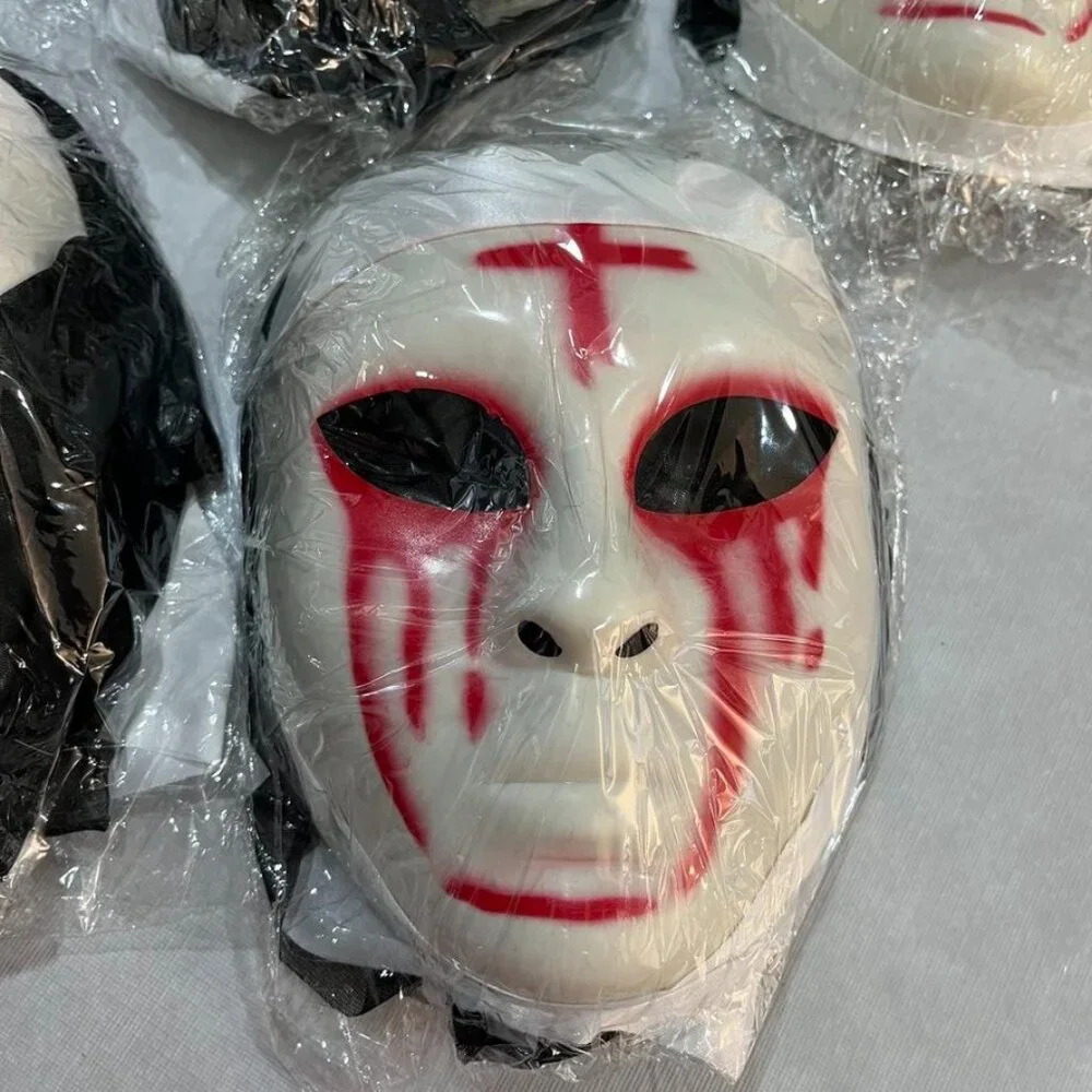 3/$20 Bundle🌈NEW Horror Nun Mask Bundle of 4 Adult Plastic Masks Red Cross Face